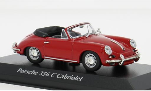 Modelauto Porsche 356 C C Cabriolet rood 1965 1/43 Maxichamps
