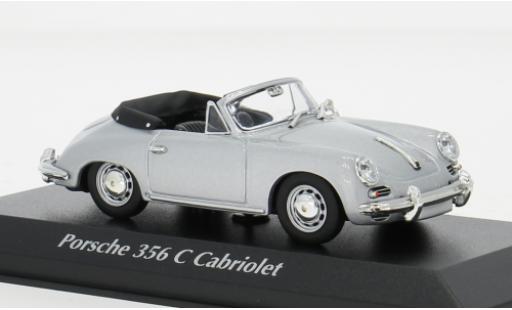Modelauto Porsche 356 C C Cabriolet grijs 1965 1/43 Maxichamps