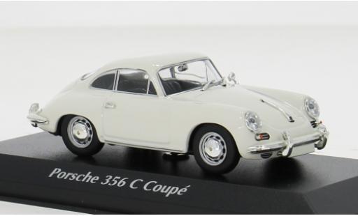 Modelauto Porsche 356 C C wit 1965 1/43 Maxichamps