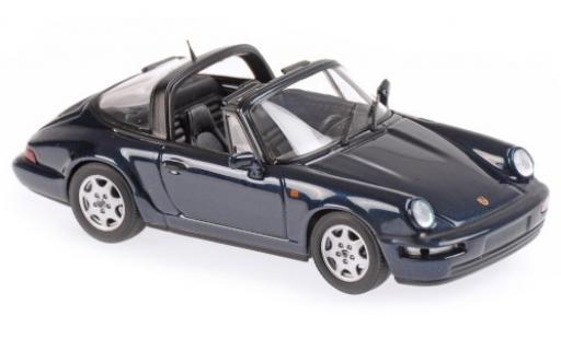 Modelauto Porsche 911 Targa Carrera 2 metallic groen 1991 1/43 Maxichamps