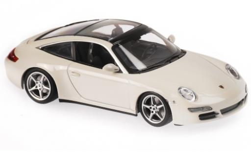 Modelauto Porsche 911 Targa wit 2006 1/43 Maxichamps
