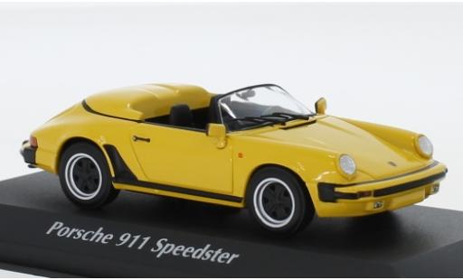 Modelauto Porsche 911 Speedster geel 1988 1/43 Maxichamps