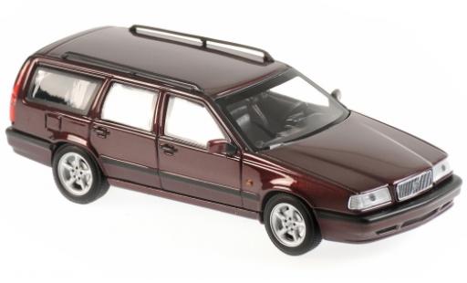 Modelauto Volvo 850 Estate Stationwagen metallic rood 1994 1/43 Maxichamps