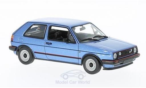 Modelauto Volkswagen Golf GTI II metallic blauw 1985 1/43 Maxichamps