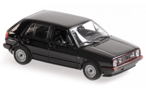 Modelauto Volkswagen Golf GTI II zwart 1985 5-portes 1/43 Maxichamps