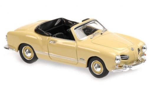 Modelauto Volkswagen Karmann Ghia Cabriolet Ghia (Typ 14) beige 1955 1/43 Maxichamps