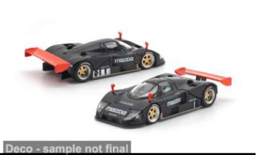 Modelauto Mazda 787B Test Car zwart/rood 1991 1/64 Pop Race
