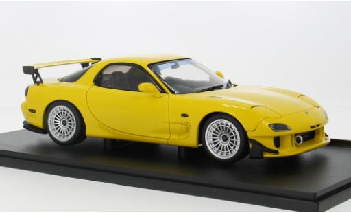 Modelauto Mazda RX7 RS FD RS geel 1/18 Solido