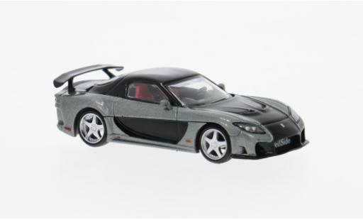 Modelauto Mazda RX7 Base (FD3S) grijs/zwart 2011 1/64 Mini GT