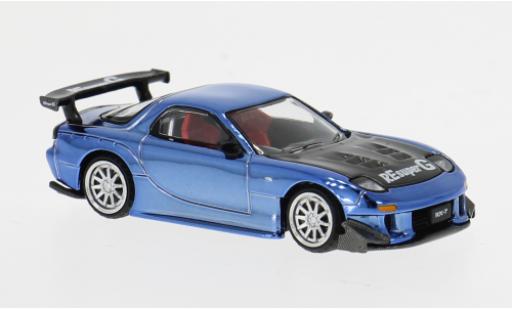 Modelauto Mazda RX7 RE-Amemiya blauw 1/64 Pop Race