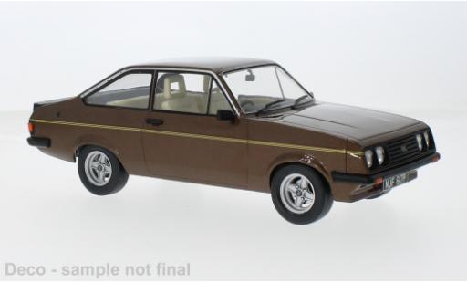 Modelauto Ford Escort RS 2000 MK II metallic bruin 1977 1/18 MCG