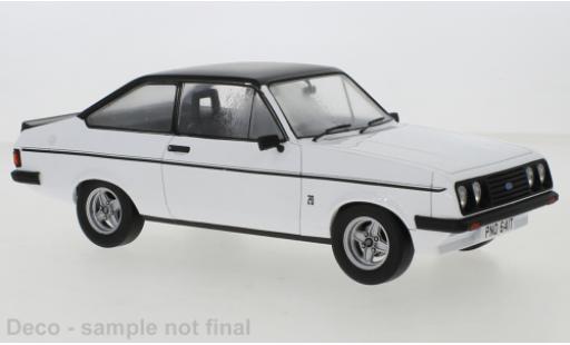Modelauto Ford Escort RS 2000 MK II wit/mat-zwart 1977 1/18 MCG