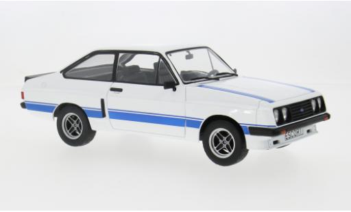 Modelauto Ford Escort RS 2000 MK II X-Pack wit/Dekor 1977 1/18 MCG