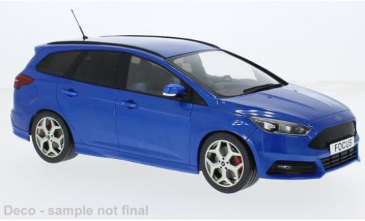 Modelauto Ford Focus ST Turnier metallic blauw 2014 1/18 MCG