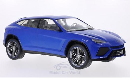 Modelauto Lamborghini Urus Concept metallic blauw 2012 T&Atilde;&frac14;ren en Hauben gesloten 1/18 MCG