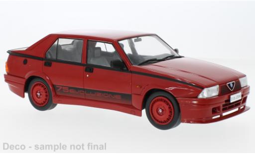 Modelauto Alfa Romeo 75 turbo Evoluzione rood 1987 1/18 MCG