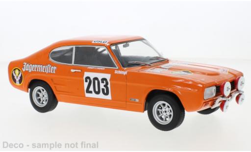 Modelauto Ford Capri Rally Mk I No.203 Monte Carlo 1973 1/18 MCG