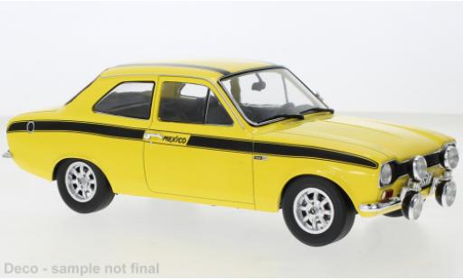 Modelauto Ford Escort Mexico MK I geel 1973 1/18 MCG