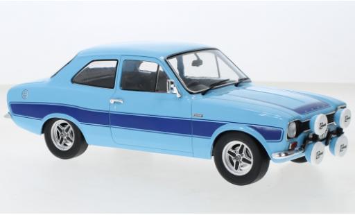Modelauto Ford Escort RS 2000 MK I blauw RHD 1973 1/18 MCG
