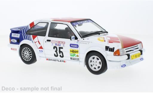 Modelauto Ford Escort RS Turbo MK III No.35 Hunsr&Atilde;&frac14;ck Rally 1985 1/18 MCG