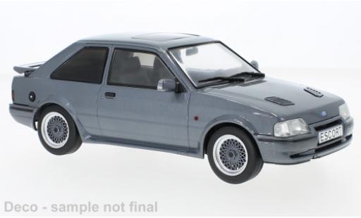 Modelauto Ford Escort RS Turbo S2 metallic grijs 1990 1/18 MCG