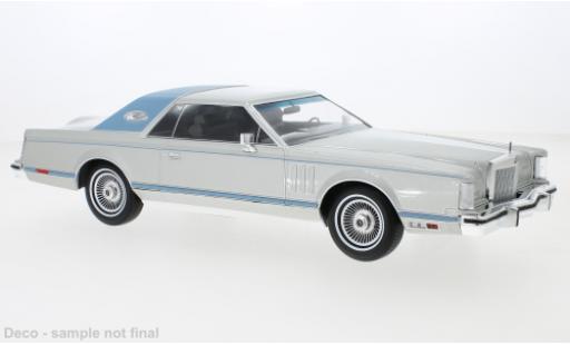 Modelauto Lincoln Continental 1978 Mark V grijs 1/18 MCG