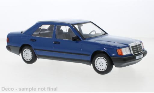 Modelauto Mercedes 260 Base E (W124) blauw 1984 1/18 MCG