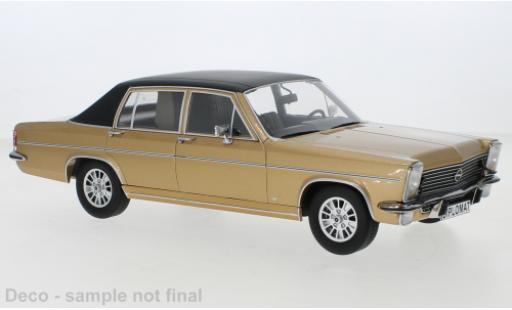 Modelauto Opel Diplomat B Base B metallic beige/mate-zwart 1972 1/18 MCG