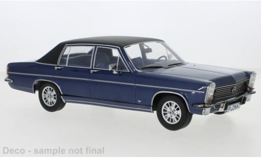 Modelauto Opel Diplomat B Base B metallic blauw fonc&Atilde;&copy;/mate-zwart 1972 1/18 MCG