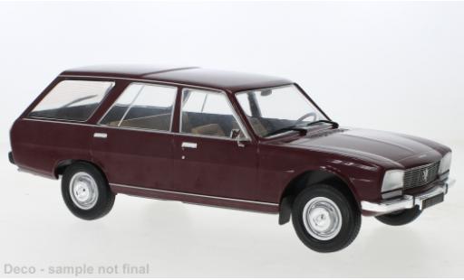 Modelauto Peugeot 504 Break Stationwagen rood 1976 1/18 MCG