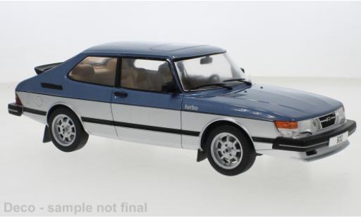 Modelauto Saab 900 Turbo metallic blauw /d 1981 1/18 MCG