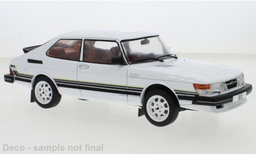 Modelauto Saab 900 Turbo wit/Dekor 1981 1/18 MCG