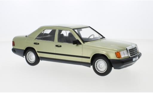 Modelauto Mercedes 200 Base D (W124) metallic groen 1984 1/18 MCG