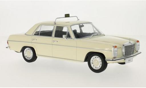 Modelauto Mercedes 220 Base D/8 (W115) beige Taxi 1973 1/18 MCG