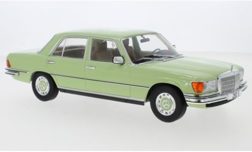 Modelauto Mercedes 280 Base S (W116) groen 1972 1/18 MCG