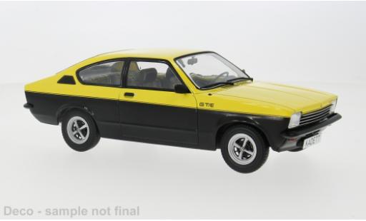 Modelauto Opel Kadett C GT/E C Coupe geel/zwart 1975 1/18 MCG