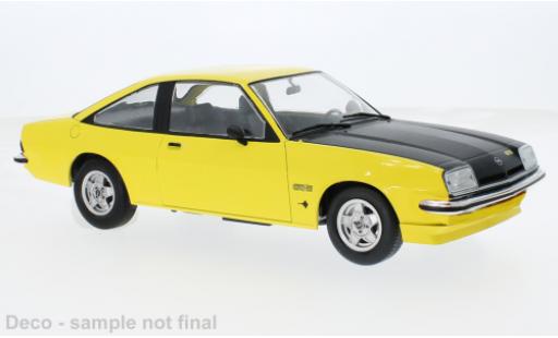 Modelauto Opel Manta B GT/E B geel 1975 1/18 MCG