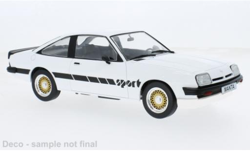 Modelauto Opel Manta B Base B Sport wit 1980 1/18 MCG
