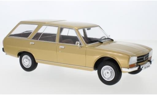 Modelauto Peugeot 504 Break Stationwagen gold 1976 1/18 MCG