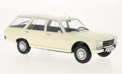 Modelauto Peugeot 504 Break Stationwagen wit 1976 les portes et capos ferm&Atilde;&copy; 1/18 MCG