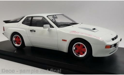 Modelauto Porsche 924 Carrera GT wit 1981 met roten Felgen 1/18 MCG