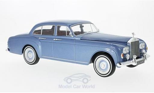 Modelauto Rolls Royce Silver Cloud Flying Spur III H.J.Mulliner metallic blauw RHD 1965 1/18 MCG