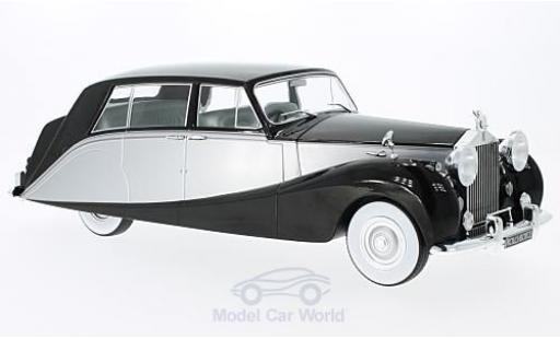 Modelauto Rolls Royce Silver Wraith Hooper Empress by zwart/grijs RHD 1956 1/18 MCG