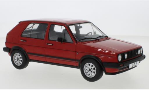 Modelauto Volkswagen Golf Base II GTD rood 1984 5-trg. 1/18 MCG