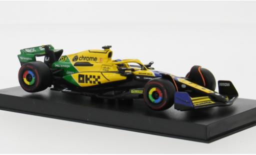 Modelauto McLaren F1 Base MCL38 formule 1 GP Monaco 2024 Team #81 O.Piastri Bburago 1/43 Burago