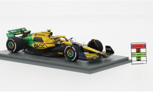 Modelauto McLaren F1 Base MCL38 GP Monaco 2024 Team #38 L.Norris 1/43 Spark