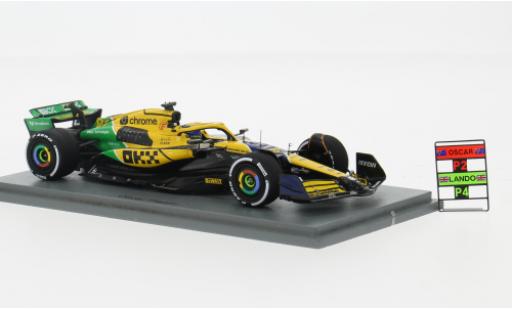 Modelauto McLaren F1 Base MCL38 GP Monaco 2024 Team #81 O.Piastri 1/43 Spark