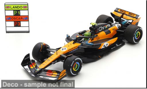Modelauto McLaren F1 Base MCL39 formule 1 GP Monaco 2025 Team #4 L.Norris 1/43 Spark