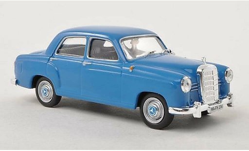 Mercedes 180 Base 1/43 WhiteBox D (W120) blauw 1954 modelauto