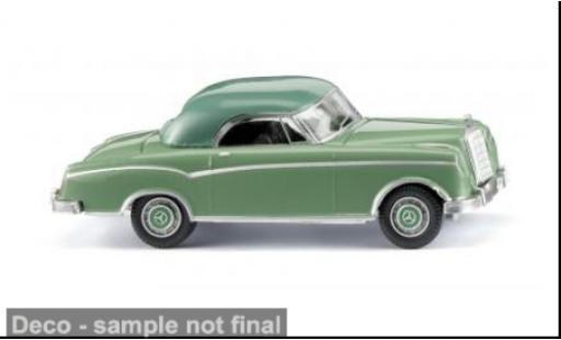 Modelauto Mercedes 220 Base groen/groen 1956 1/87 Wiking
